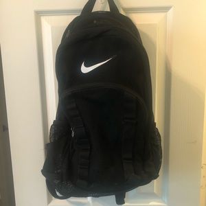 Black Nike mesh backpack.